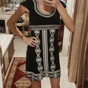 INC embroidered and jeweled dress